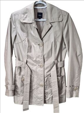Reitmans Beige Trench Coat with Waist Tie